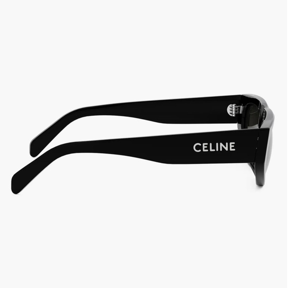 Celine Black Monochrome 55mg Geometric Sunglasses